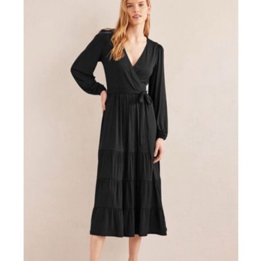 Boden Black Long Sleeve Dress